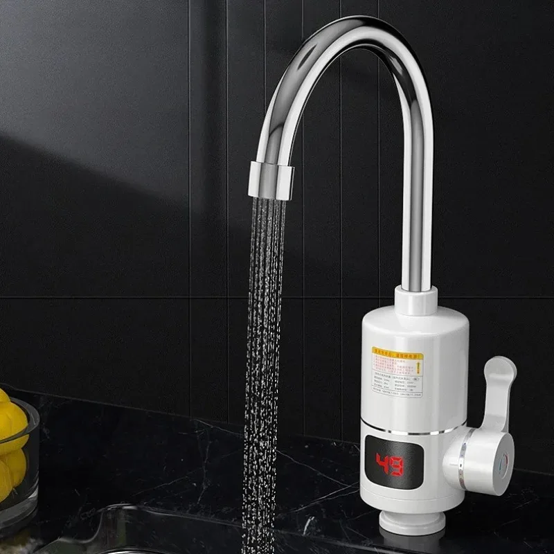 

Электрический смеситель для раковины с подогревом, умный кухонный смеситель для умывальника, многофункциональный смеситель с цифровым дисплеем, аксессуары для ванной комнаты