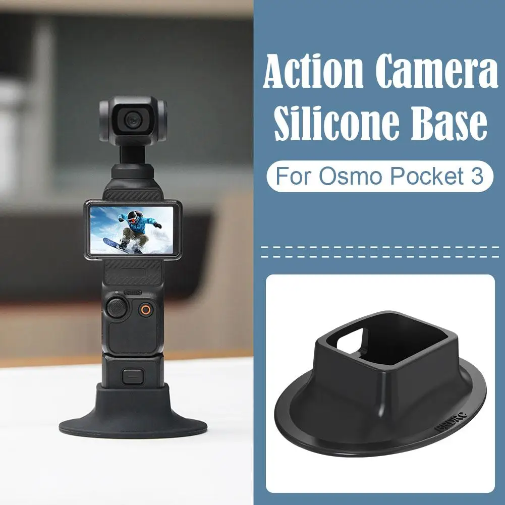 Dasar silikon tidak licin cocok untuk DJI Osmo Pocket 3 braket penyangga tetap banyak kompatibel Model pengisian desain berongga S7O3