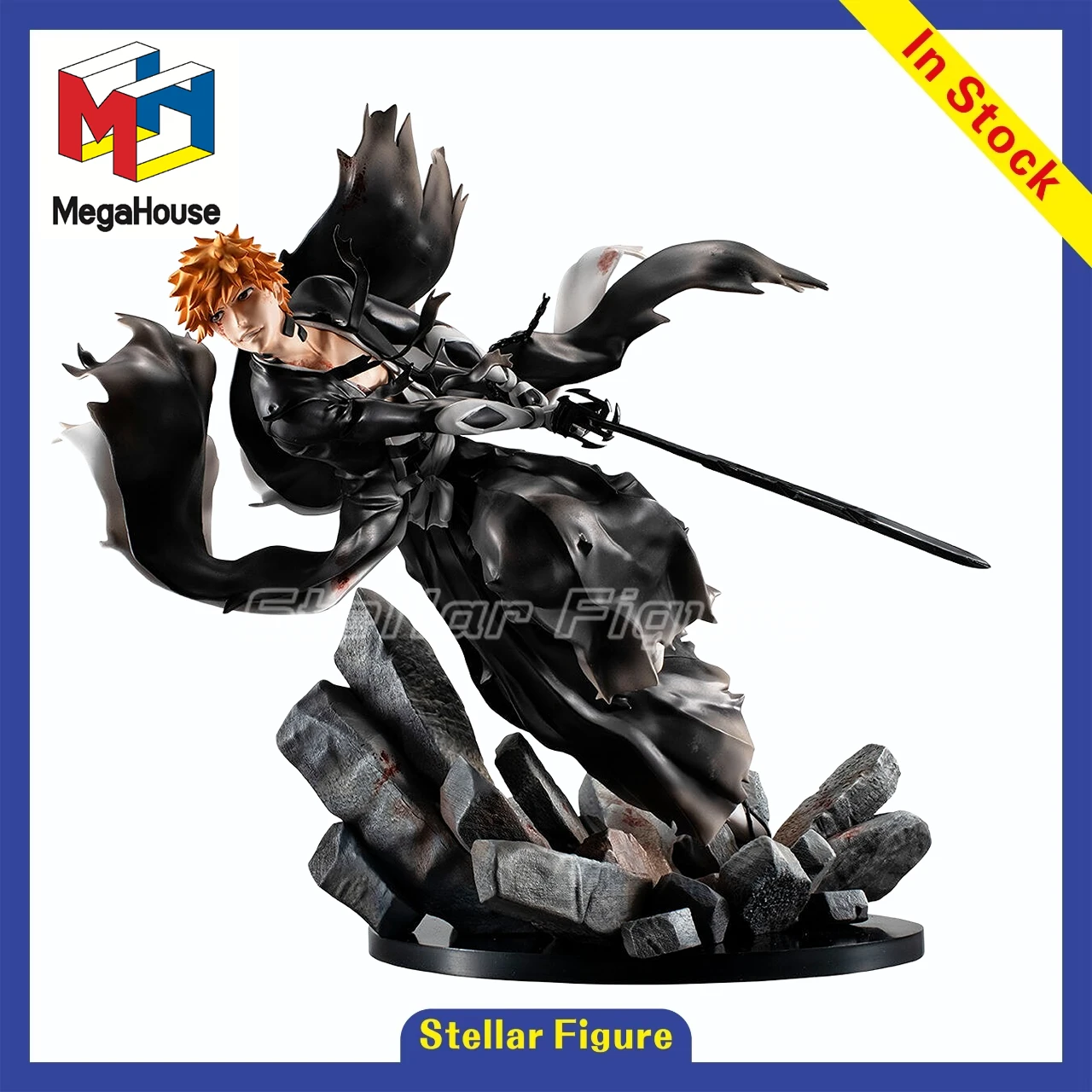 

【SF】В наличии MegaHouse Precious G.E.M. Коллекционная модель фигурки Ичиго Куросаки из BLEACH: Подарок для фанатов