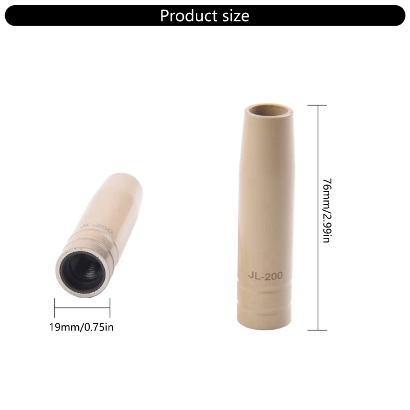 Front Welding Machine Accessories Shielded Welding Coating Protector Nozzle Heat Resistant Contact Tip Protective Mouth