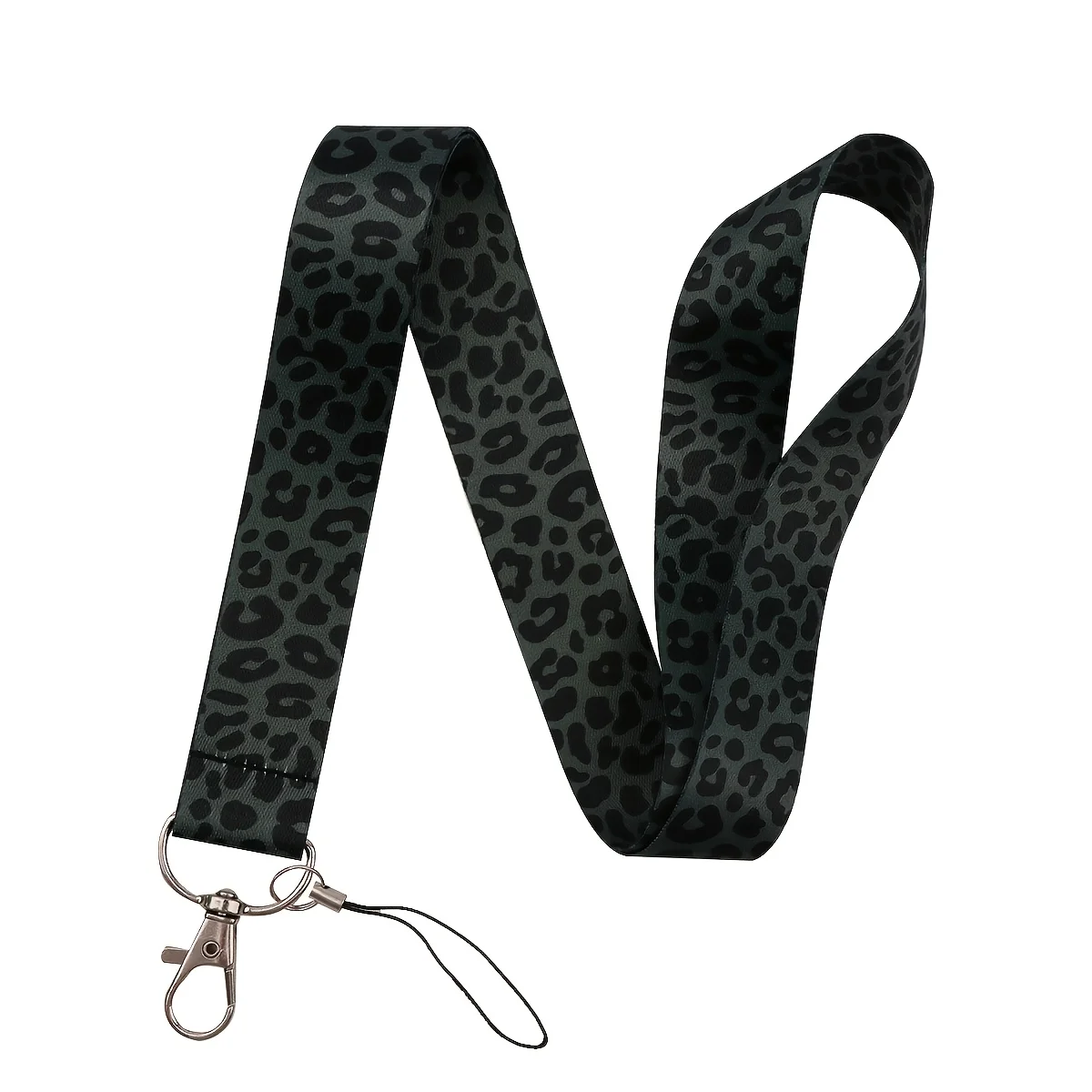 

1 leopard print lanyard, key lanyard, work brand lanyard, gym mobile phone lanyard USB ID lanyard DIY lanyard, lanyard lanyard