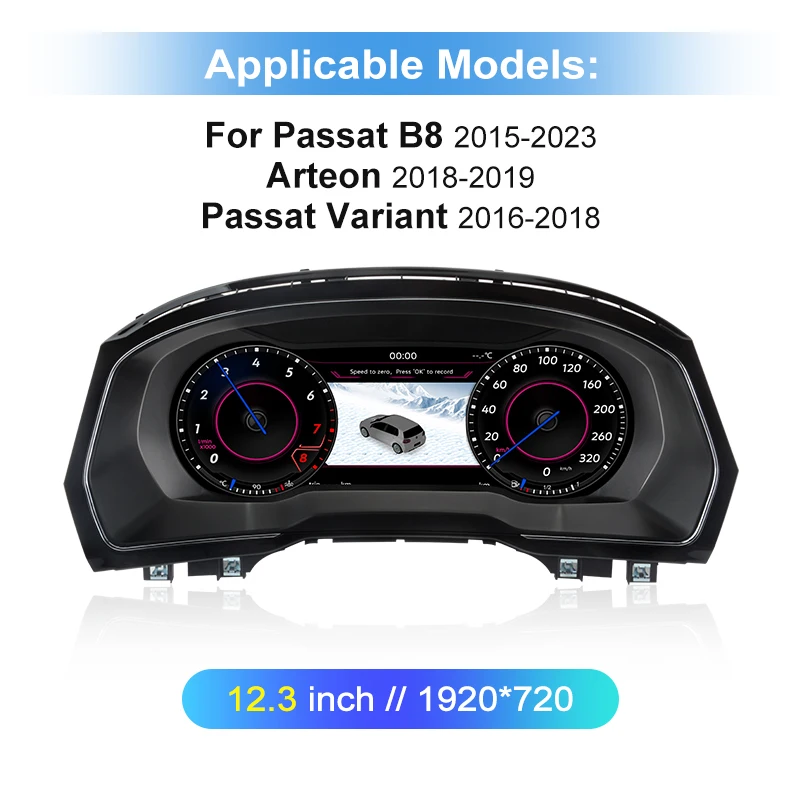 Junsun Digital Cluster Dashboard Für VW Passat B8 B6 Golf 7 Scirocco Golf 6 Tiguan Golf 5 T6 LCD Auto Instrument Virtuele Cockpit