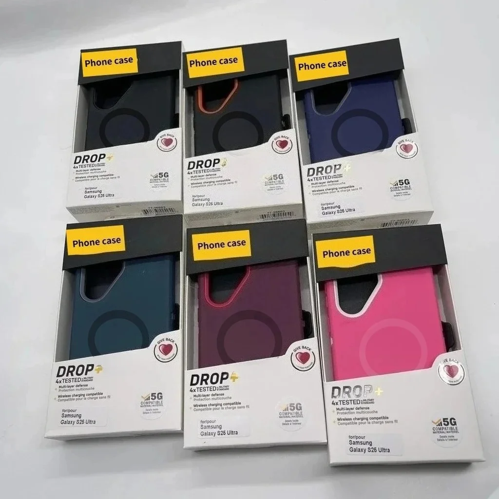 3IN1 Heavy Duty Rugged Defender Case For Samsung S26 Ultra Edge S25/24/23/22 Plus OTT-BOX Belt Clip For Magsafe Anti-drop Cover