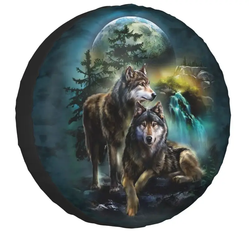 3D Printed Wolf Spare Tire Cover – Dust-Proof, Fits 27"-29" Diameter Tires For RV/SUV/Trailer