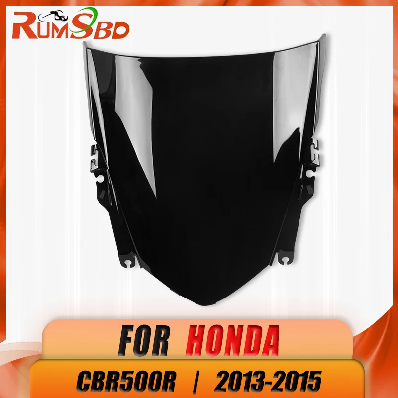 

Переднее лобовое стекло с двойным пузырьком для мотоцикла, лобовое стекло для Honda CBR500R CBR 500R CBR500 500 R 2013 2014 2015, уличный ПК, пластик