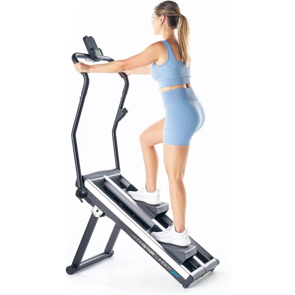 Stair Stepper for Home Stair Climber Stepping Machine - Stair Stepper Exercise Equipment 3 Monitor with Bluetooth Connectivity