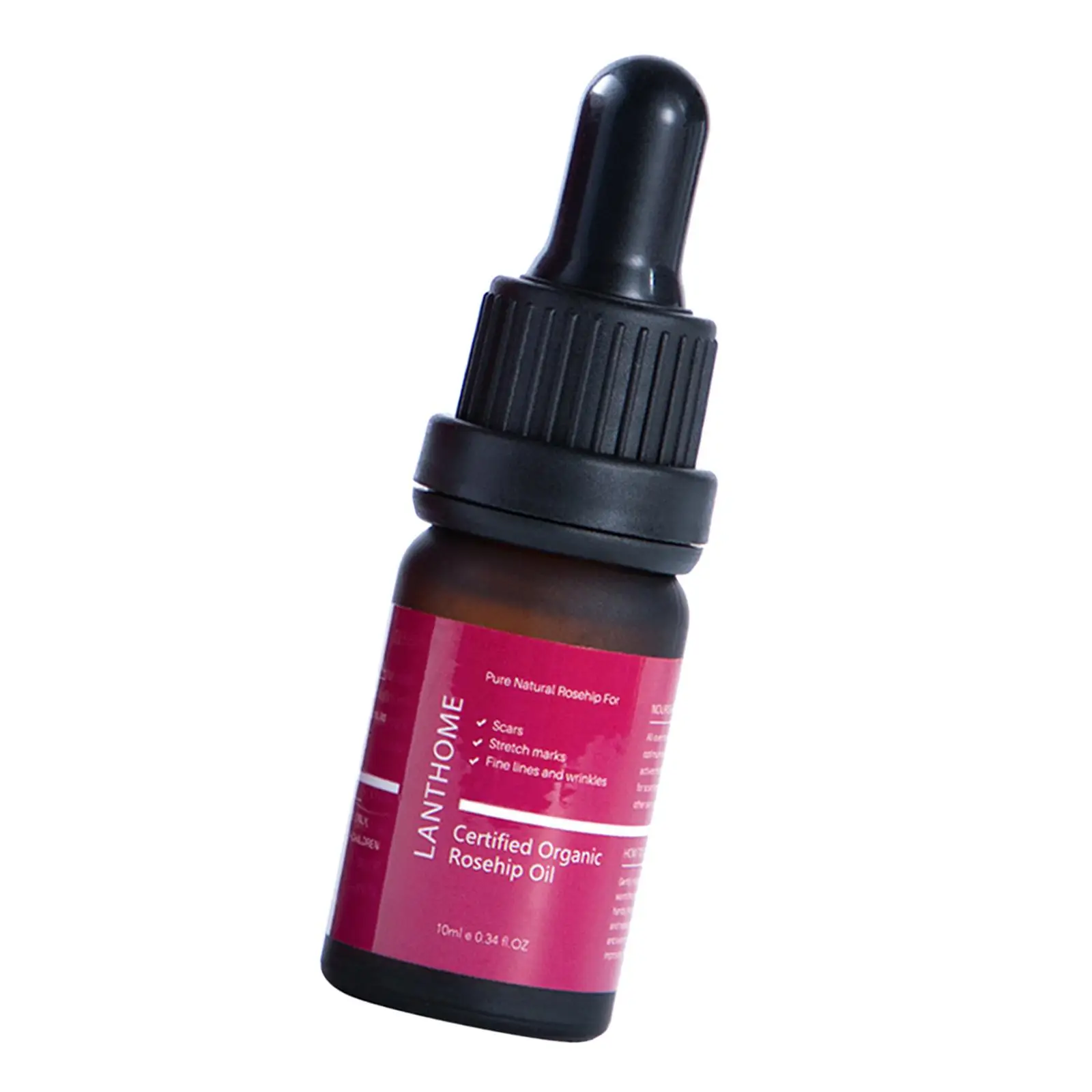 10ml Pure Rosehip Oil Fine Lines Stretch Marks Hydrating Essential Oil Frizzy Hair Anti- Improve Skin Elasticity