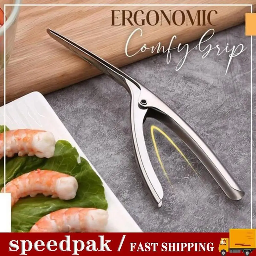 Stainless Steel Shrimp Peeler Shrimp Deveiner Peel Device Fast Prawn Peeler Lobster Shell Remover Kitchen Seafood Tools