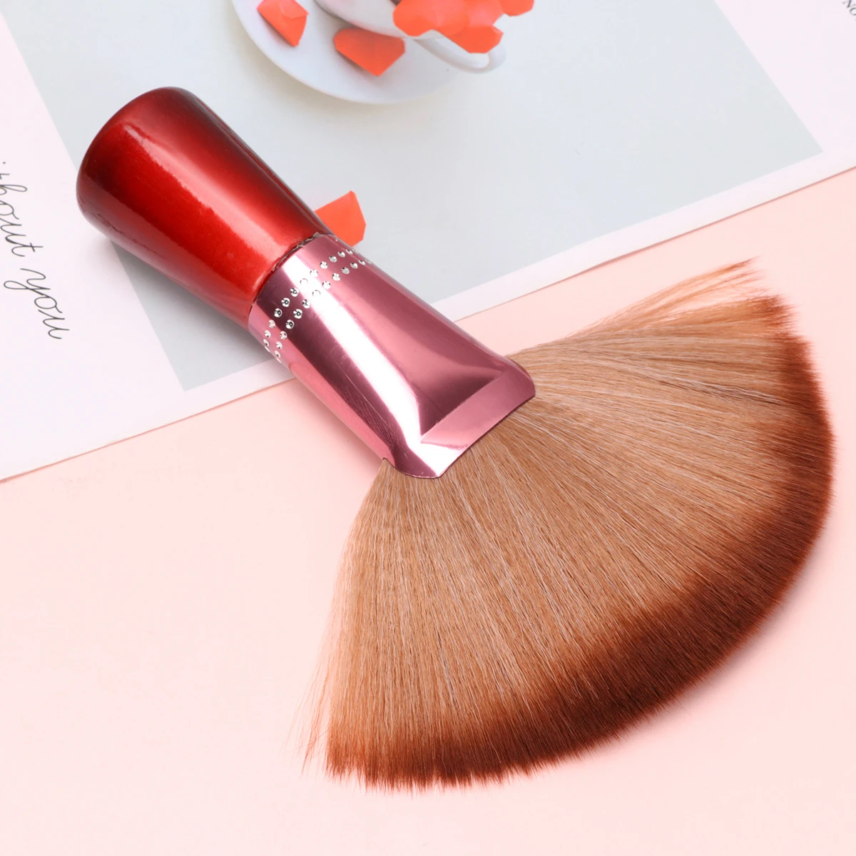 

Powder For Woman Professional Makeup Brush Set Blending Blush Face Tool Nylon Bristles Light Brown Daily Use