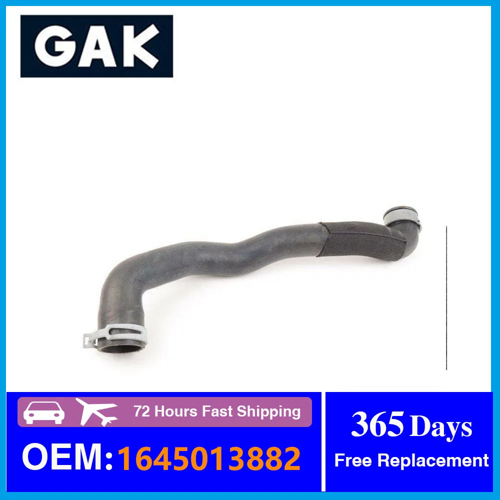 GAK W164 ML63 AMG 6.3L V8 2007-2011 Upper Radiator Hose Engine Coolant Upper Water Hose A1645013882 1645013882 For Mercedes Benz