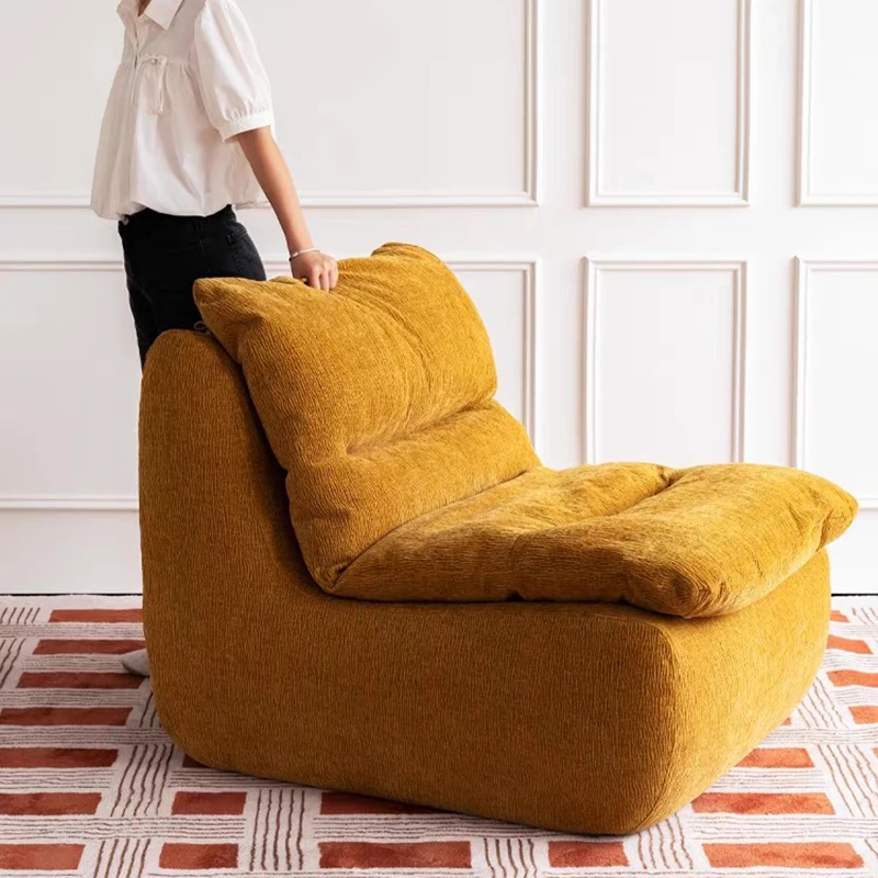 

Comfortable Lazy Living Room Chairs Relax Bedroom Reading Lounge Living Room Chairs Modern Girl Fauteuil Salon Home Furniture