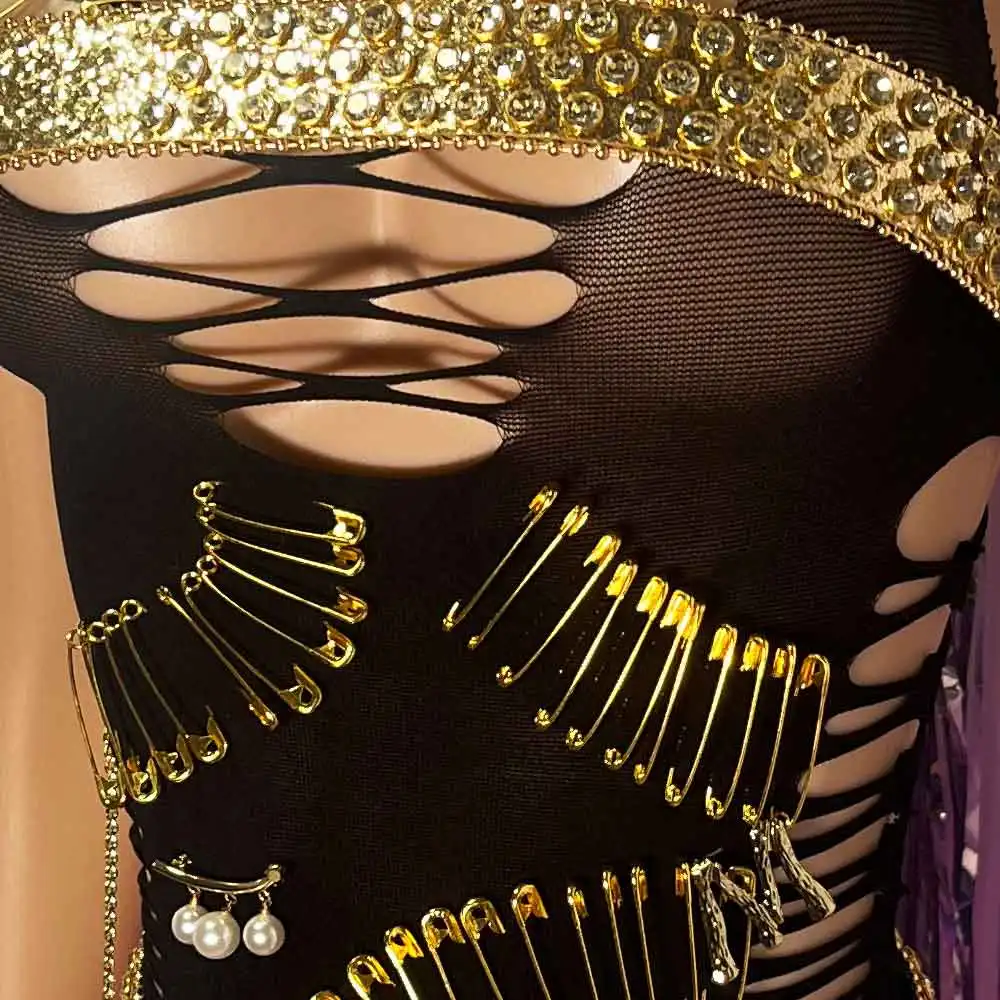 Harajuku Lata 90. Odzież Klubowa Kawaii Eco DIY Pin Chain Ręcznie Robione E-Girls Nastolatki Goth Vintage Gotycka Sukienka Emo Punk Rock Grunge Y2K TOPY