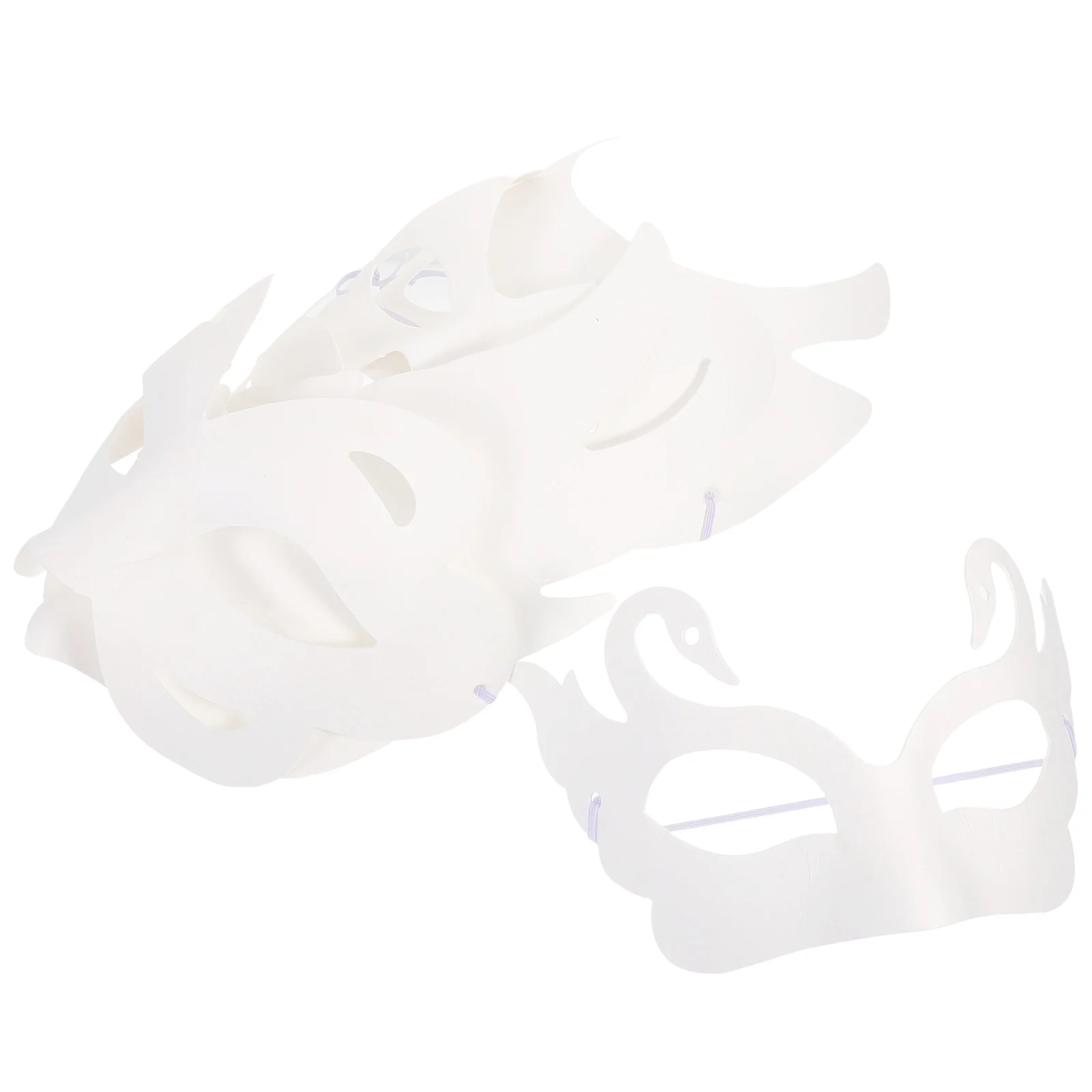 

12 Pcs Blank Graffiti Mask Diy Hand Painted Masks Masquerade Craft Party to Decorate Paintable Facial