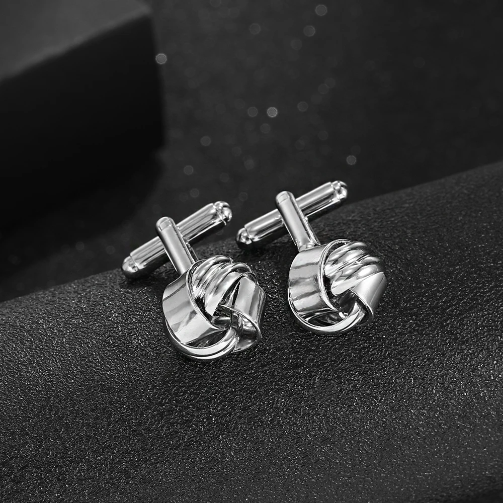 Herren Knoten Manschetten knöpfe Pistole schwarz vergoldet versilbert Edelsteine für Hemd Anzug Smoking Bluse Accessoires Schmuck – Detail 6
