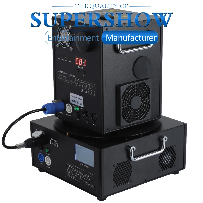 DMX Recharge Portable Battery Pack Machine Power Fornecedor para Cold Spark Machine