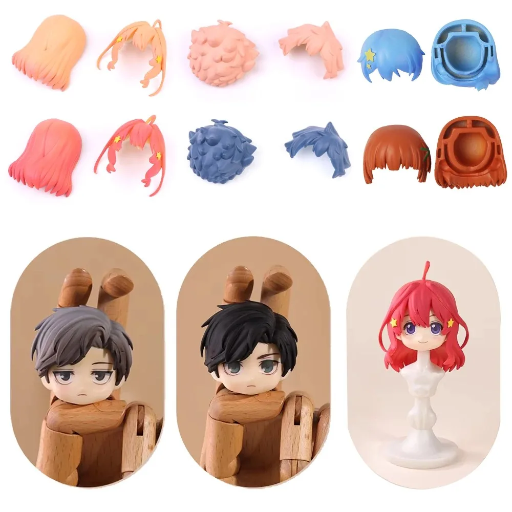 Ob11 Doll Plastic Hair Replacement Doll Hair Head Mold Accessories For Obitsu11 Gsc Body 1/12 Bjd Head Shell Doll Body Boy Girl