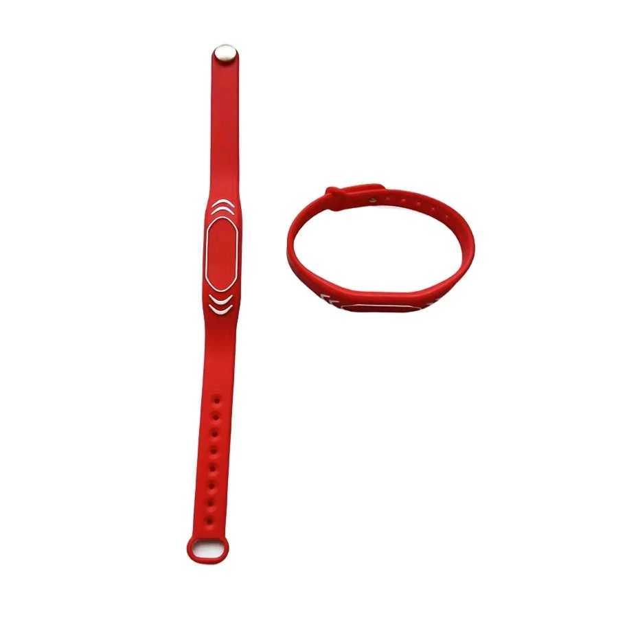 1Pcs 125khz ID Silicone Read Only Wristband Keyfob Smart Tag EM4100 TK4100 RFID Bracelet Waterproof Access Control Card