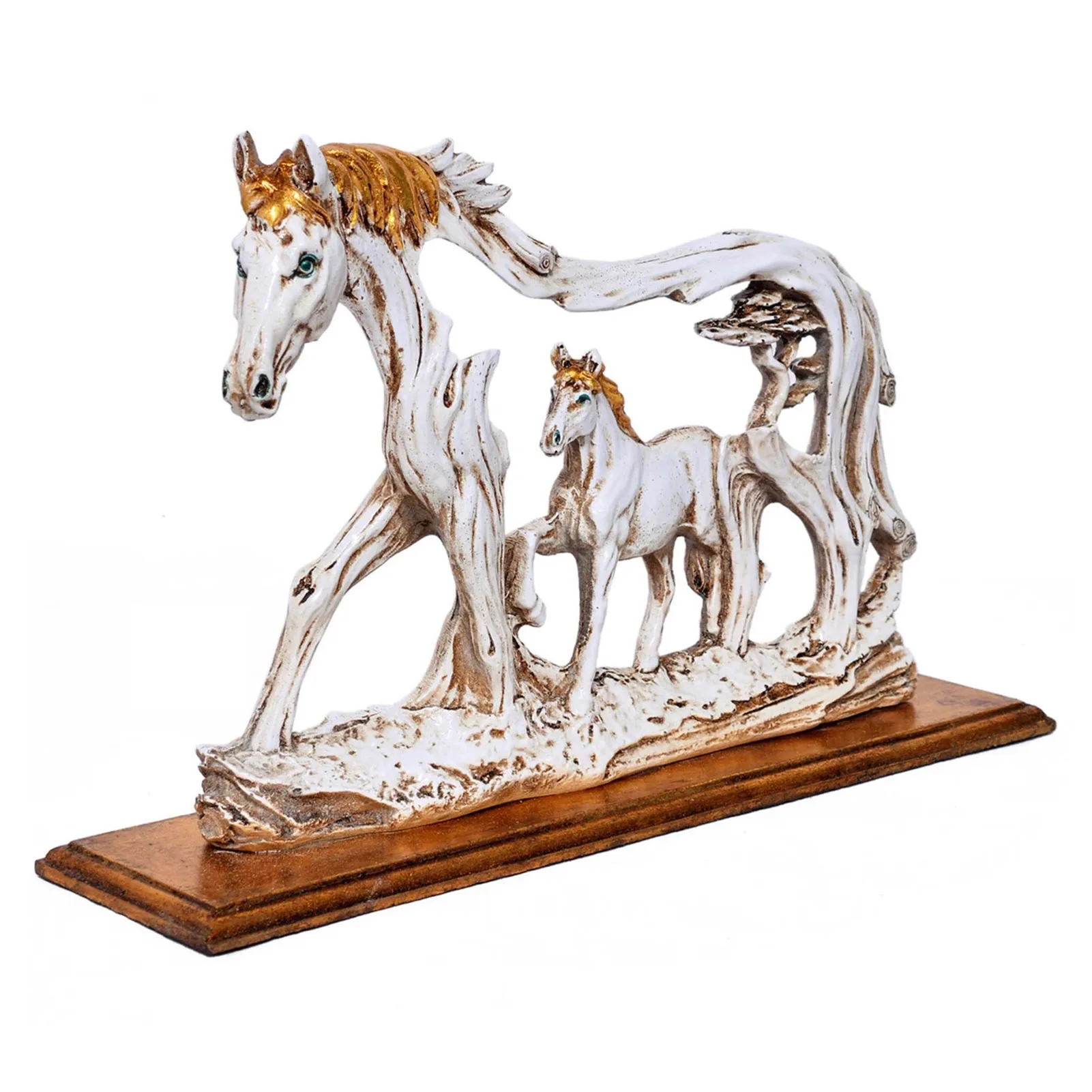 

Indian Resin Horse Statue Tabletop Horse Statues With Delicate Design Eco-Friendly Perfect Decorations For Office Decor And Home