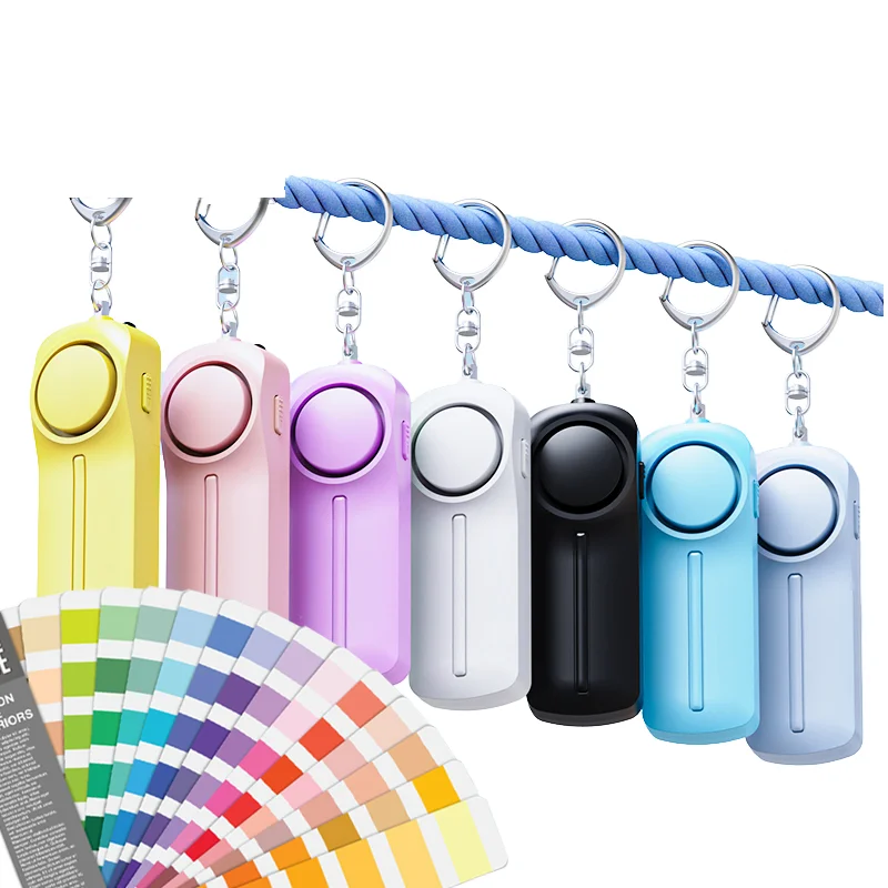 130dB Personal Alarms Keychain ABS Material Waterproof Self‑Defense Alert for Hiking Backpacking Outdoor Trips