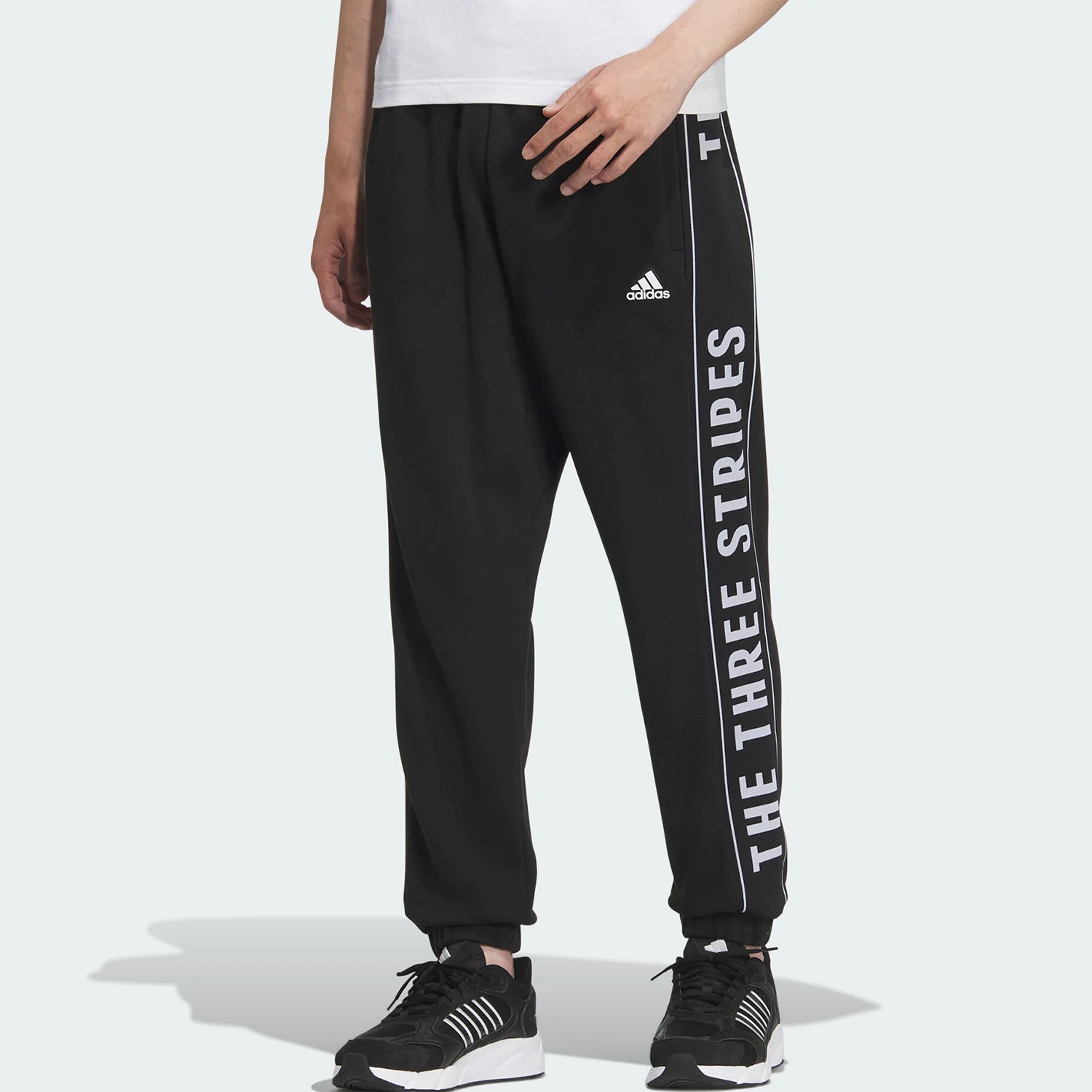 

Adidas New Unisex Loose Print Tapered Casual Pants JG8594