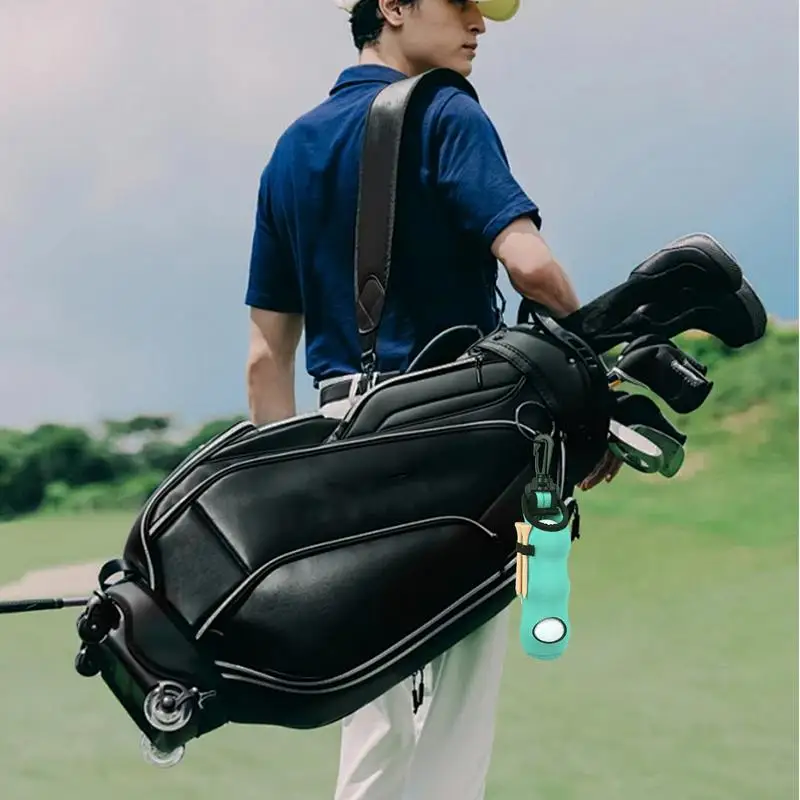 Golf Ball Tee Carry Bag Golf Tee Holder For Bag Multi-color Golf Tee Holder Waist Pouch For Easy Attachment To Golf Cart