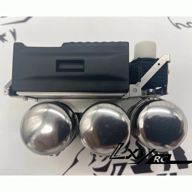 Scatola batteria di simulazione in metallo in scala 1:14 3 serbatoi di gas Accessori di aggiornamento per camion Tamiya RC VOLVO FH16 56360