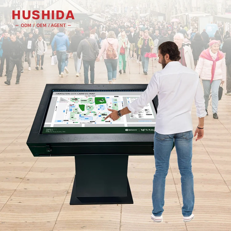 

Smart 55 Inch Shopping Center Advertising Kiosk Outdoor Totem Screen Lcd Digital Signage Display