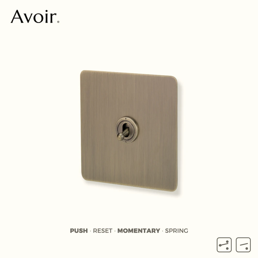 Avoir ريترو النحاس لحظة التبديل البرونزية الروك دفع زر المقابس الكهربائية التوصيل مع Usb الاتحاد الأوروبي 220 فولت العالمي إعادة تعيين مفاتيح مقبس كهربائي مفتاح كهربائي مقابس كهربائية الألواح الجدارية مفاتيح كهربائية