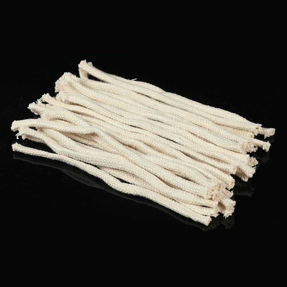 Candle Wicks Oil Wicks Camping Porch Parts Pure Cotton Round 16*7mm 6.7\