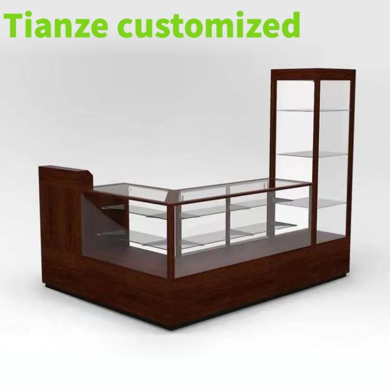 

Customized-Glass Display Cabinet Showcase Wood Display Cabinets