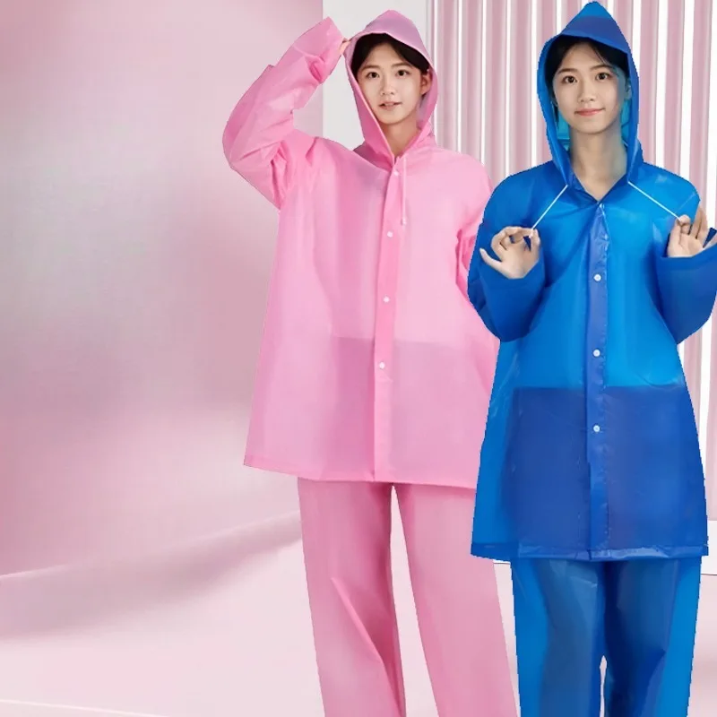 

Многоразовый взрослый дождевик-пончо: утолщенный, удлиненный, матовый, для сильного дождя, прочный, водонепроницаемый, незаменимый для активного отдыха