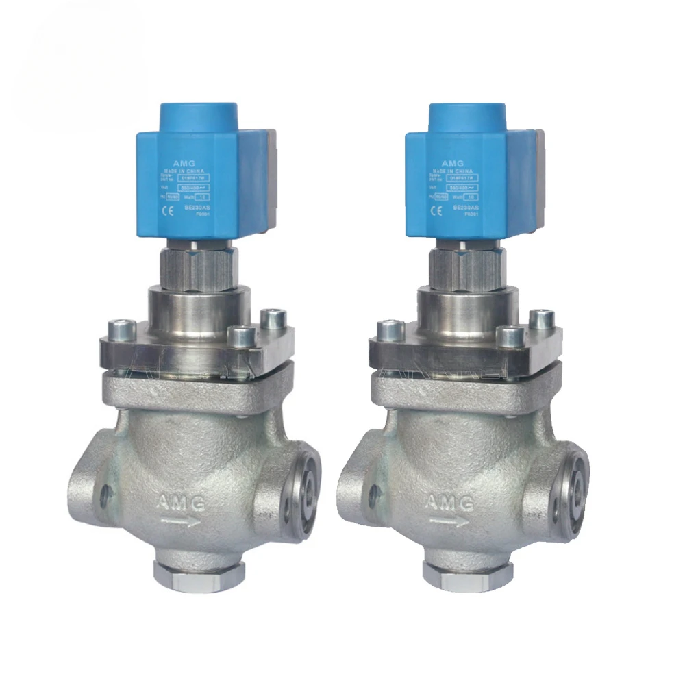 

Refrigeration Spare Part Solenoid Piston Servo-operated Piston Valve AMG VMP Series Solenoid Valve Alternative To Valve