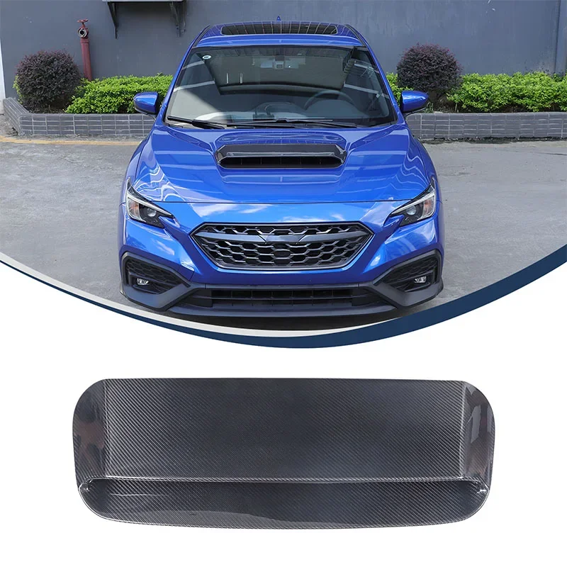 For Subaru WRX Manual transmission 2022+ Car hood air vent decorative cover sticker Real carbon fiber Auto Accessories