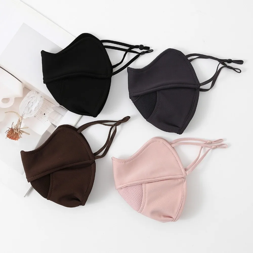 Thermal Winter Face Mask Adjustable Ear Loops Windproof Fleece Warm Face Cover 3D Stereo Breathable Breathable Thermal Mask
