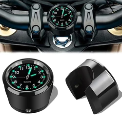 22-25MM Motorcycle Watch Thermometer Temp Gauge Waterproof Motorcycle Accessories Handlebar Clock moto styling Moto Accessories