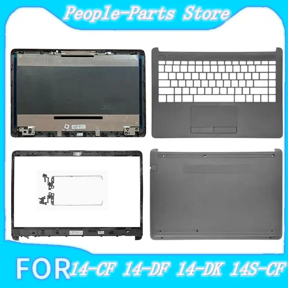 Baru Untuk 14-CF 14-DF 14-DK 14S-CF CR DK DP TPN-I130 I135 340 G5 Laptop LCD Penutup Belakang Atas Palmrest Bezel Depan Engsel Casing Bawah