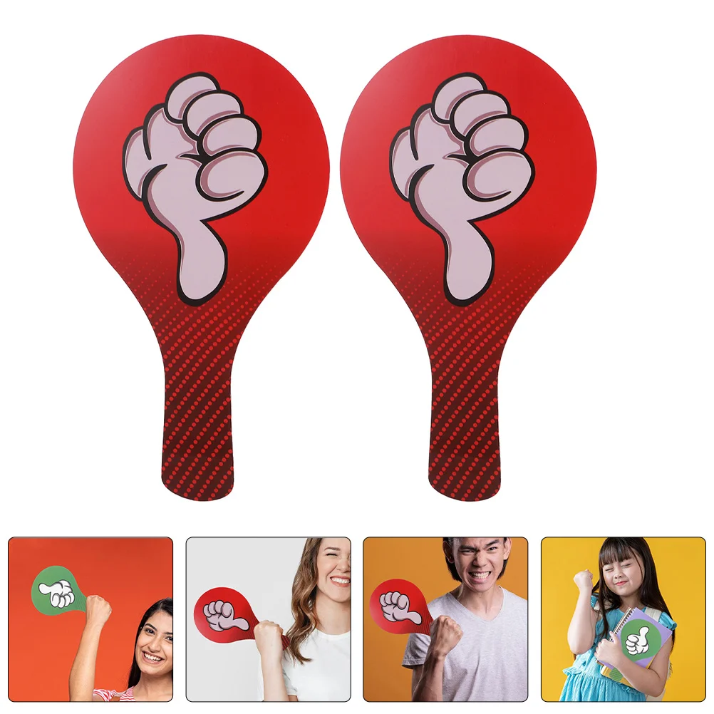 

2Pcs Thumbs Up Thumbs Down Paddles Classroom Voting Tools Quick Student Engagement Yes No Signs Communication Boards