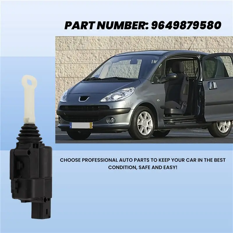 Excellent-Car Central Locking Actuator 6615.36 9649879580 For 1007 1.4 1.6 2005-2020 661536 Driver Side Door Lock Actuat