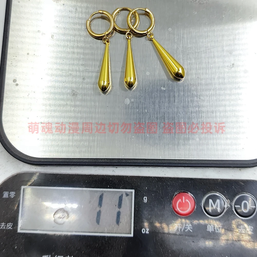 One piece Rorona Zoro Brass pendant metal material earrings new style 2024