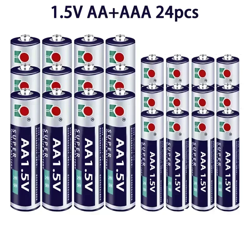 AA + AAA rechargeable AA 1.5V 9800mAh/1.5V AAA 8800mah Alkaline battery flashlight toys watch MP3 player replace Ni-Mh battery