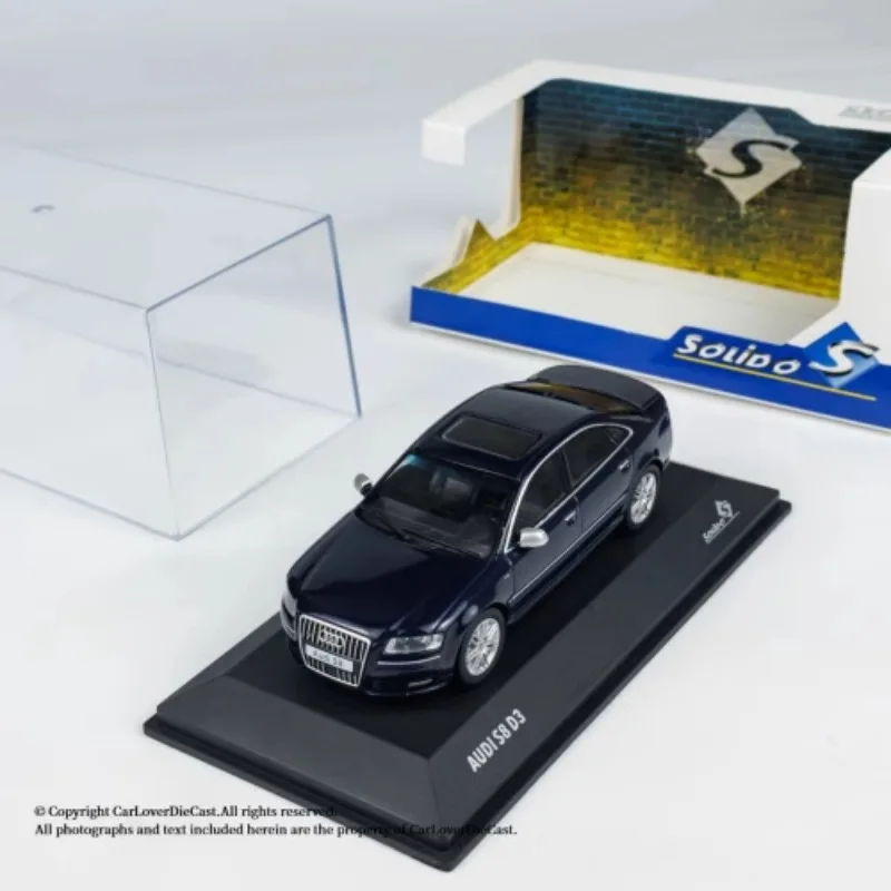 

Diecast Solido 1:43 Scale Audi D3 S8 NIGHT BLUE PEARL 2010 Alloy Car Model Collectible Toy Gift Souvenir Display Ornament