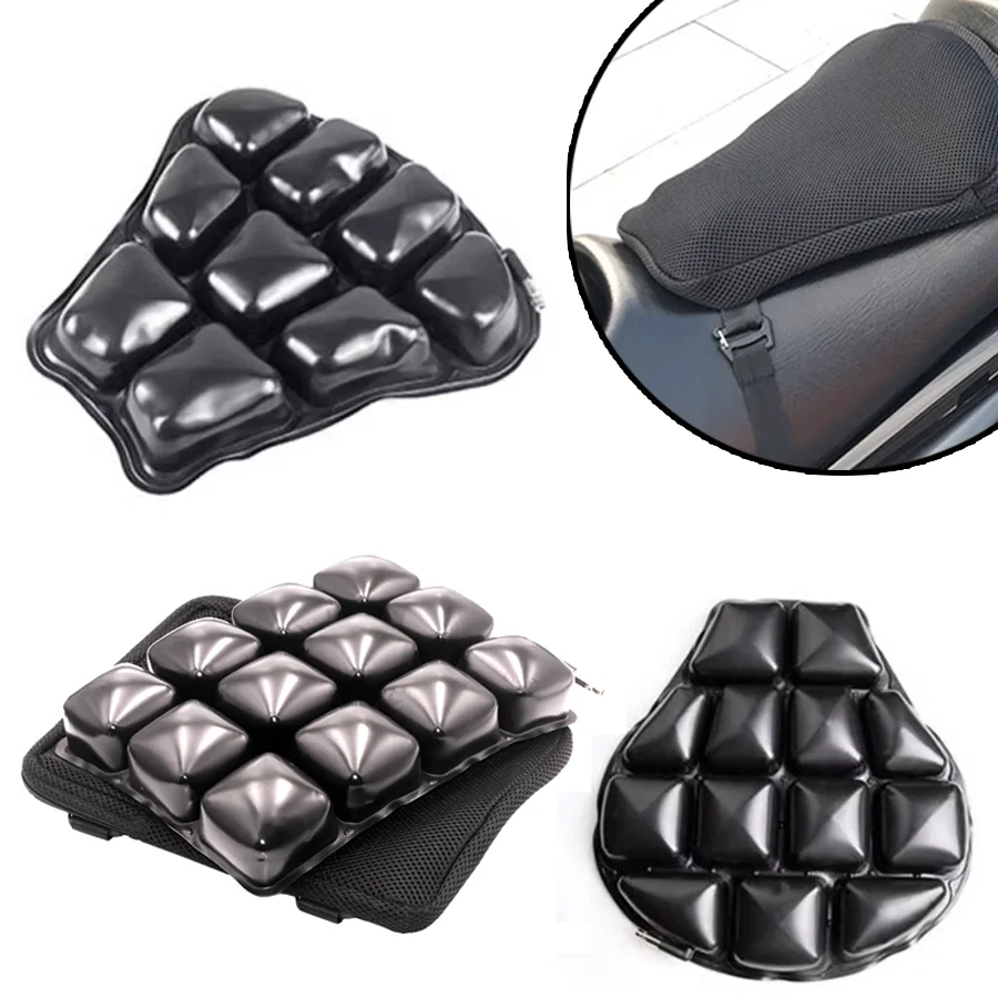 

1Pc TPU Universal Air Pad Motorcycle Seat Cushion For Honda JAIRHAWK Cruiser R CBR600 Harley BMW Motor Cars Seat Mat Cover Bag