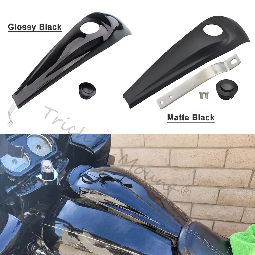 Motorrad-Kraftstofftank-Konsolen-Armaturenbrett-Verkleidung, Tankdeckel-Abdeckung für Harley Touring Road Electra Street Glide Ultra Limited 2008-2023