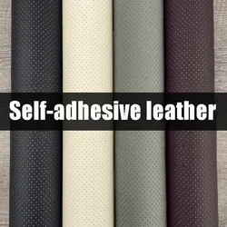 Breathable Leather Repair Patch Perforated Self Adhesive Leather Repair Tape for Sofa Car Seat Chair Furniture PU Leather Tape