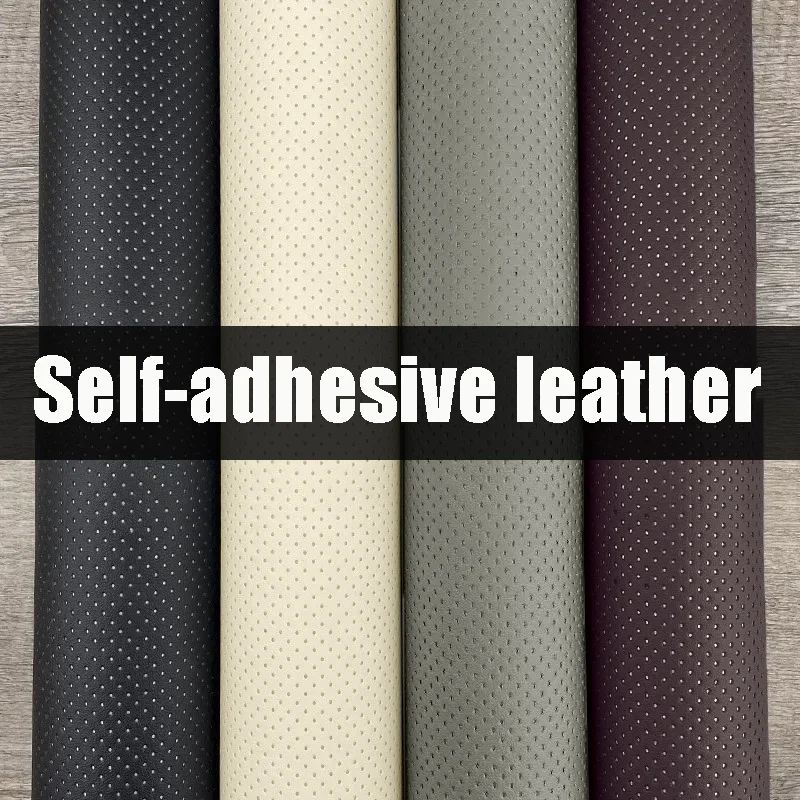 Breathable Leather Repair Patch Perforated Self Adhesive Leather Repair Tape for Sofa Car Seat Chair Furniture PU Leather Tape