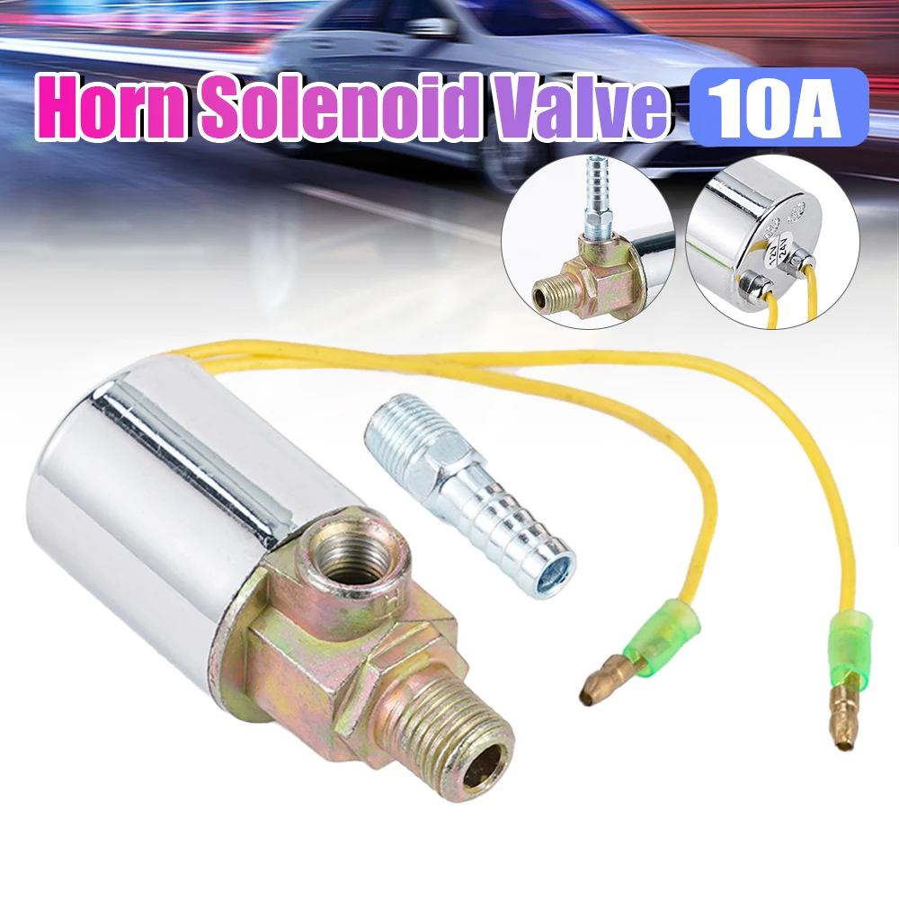 

12V 24V Car Air Horn Electric Solenoid Valve Heavy 180 PSI For Cars Train Truck Boat Air Horn Kit Accessories
