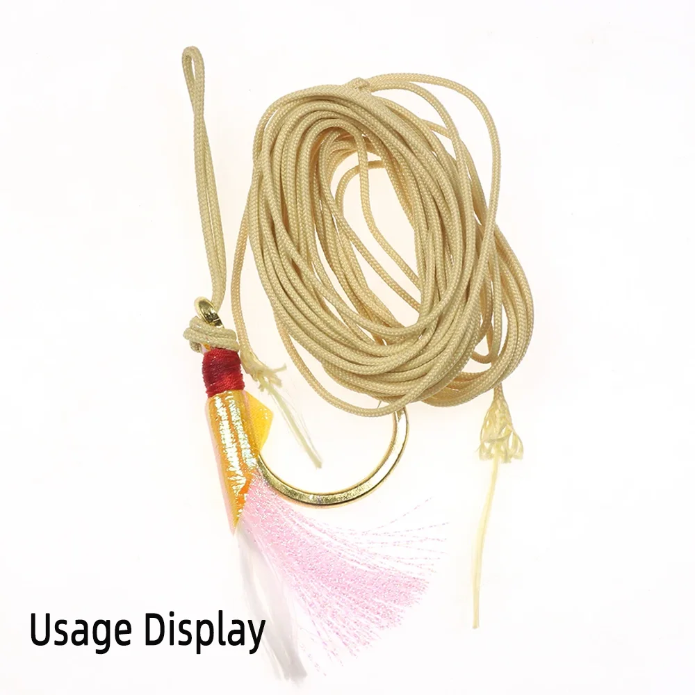 5M 8/16 Stränge Aramidfaser-Geflecht Kevlar Angelschnur Assistenzschnur für Jigging-Haken Salzwasser-Bootsangeln Köder 0,8mm-1,6mm – Detail 6