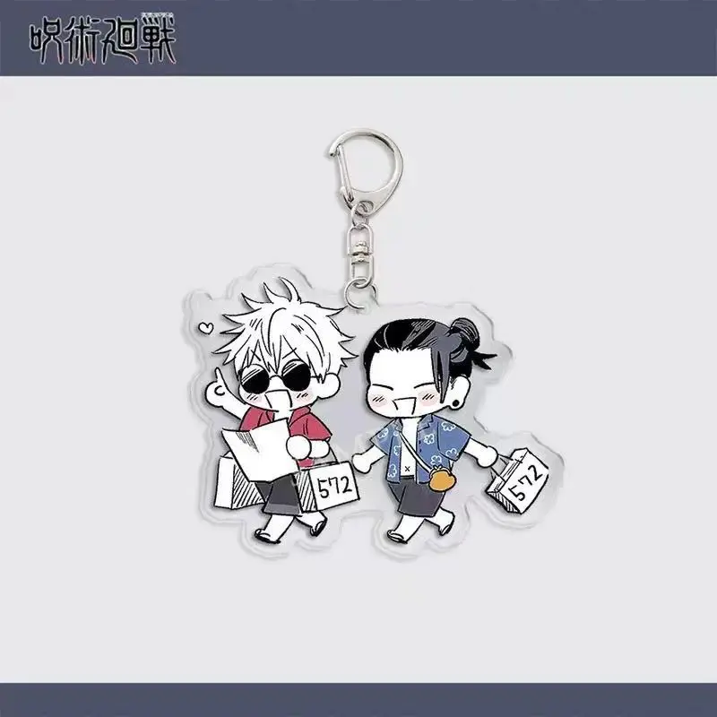 

Anime Jujutsu Kaisen Satoru Gojo Geto Suguru Cosplay Acrylic Keychain Students' Schoolbags Hang Ornaments Ambitus