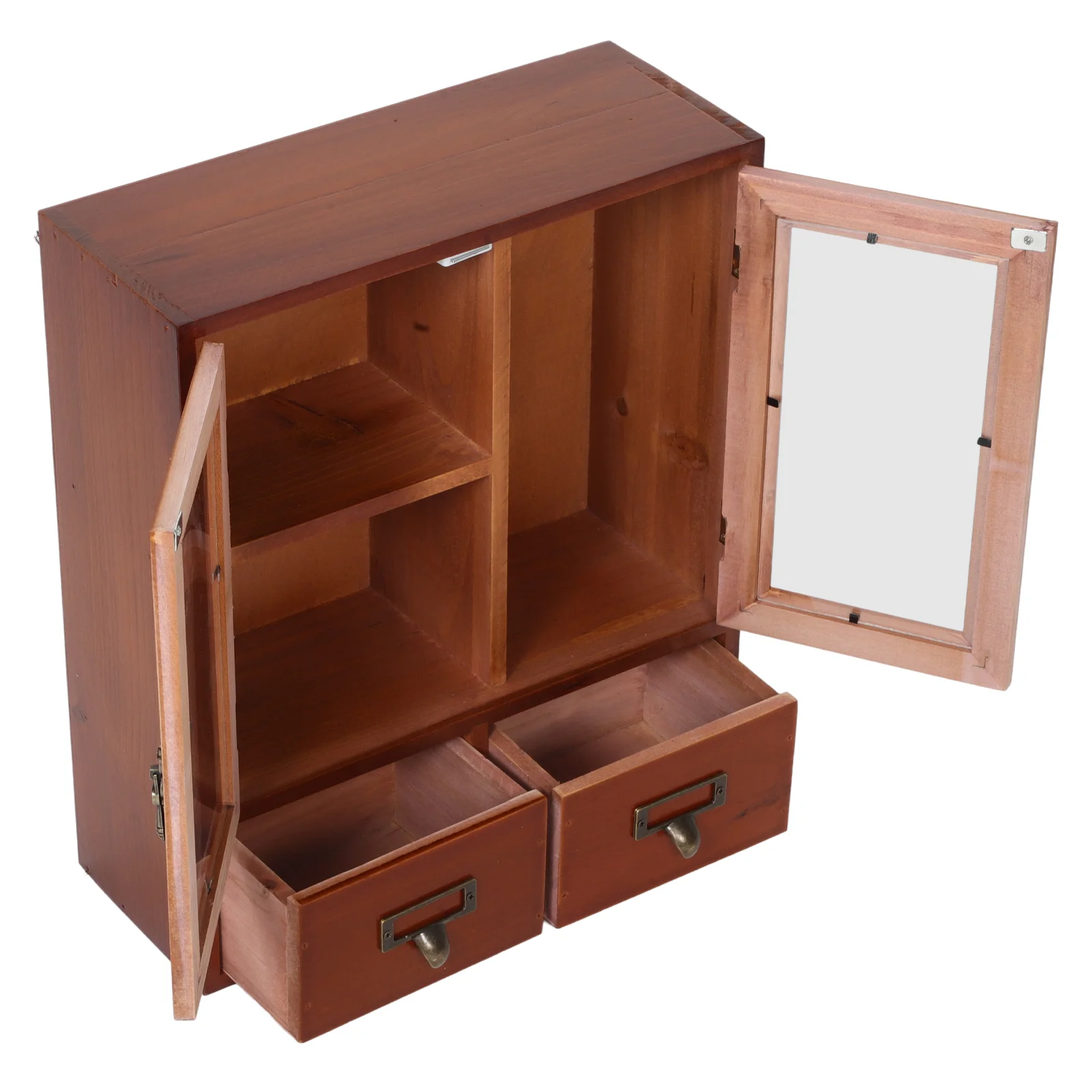 

Locker Countertop Storage Cabinet Wall Furniture Decorative Kitchen Wood for Wooden House