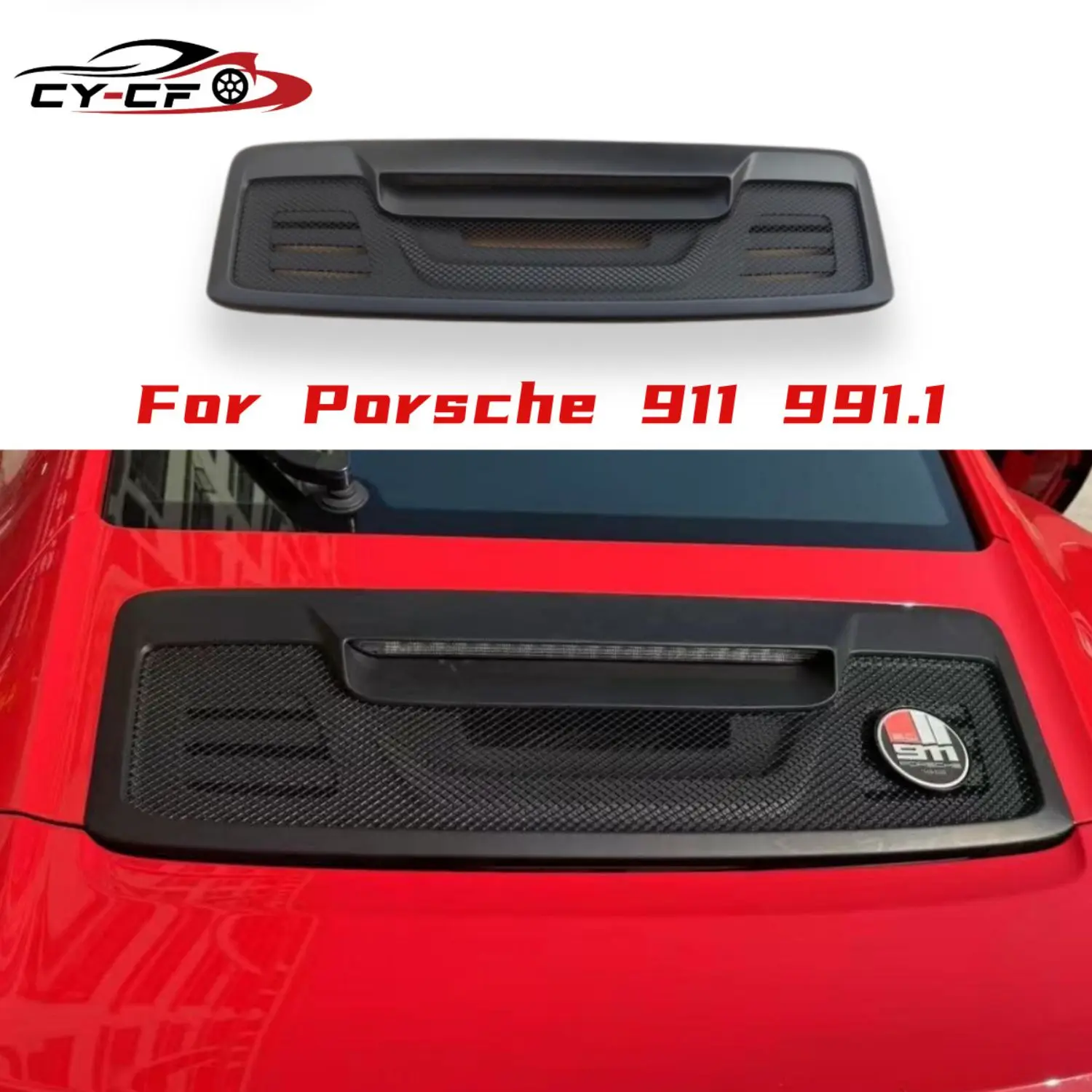 

Car Trunk Grille for Porsche 911 991.1 GT3 upgrade to 911R style Rear Radiator Grille Body kit Car Accessories